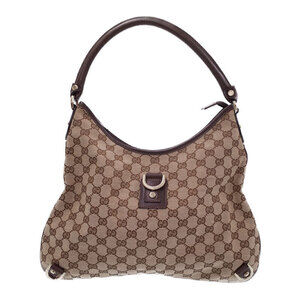 GUCCI Abbey Line One Shoulder Hobo Bag Semi Shoulder